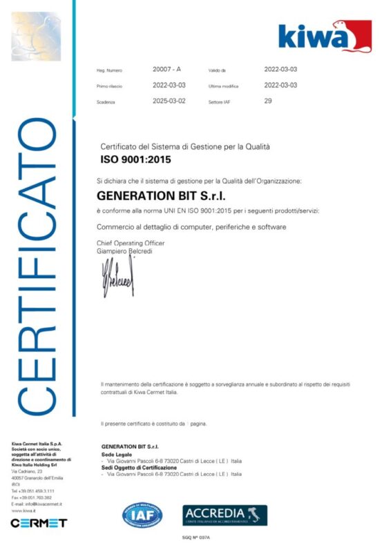 certificato